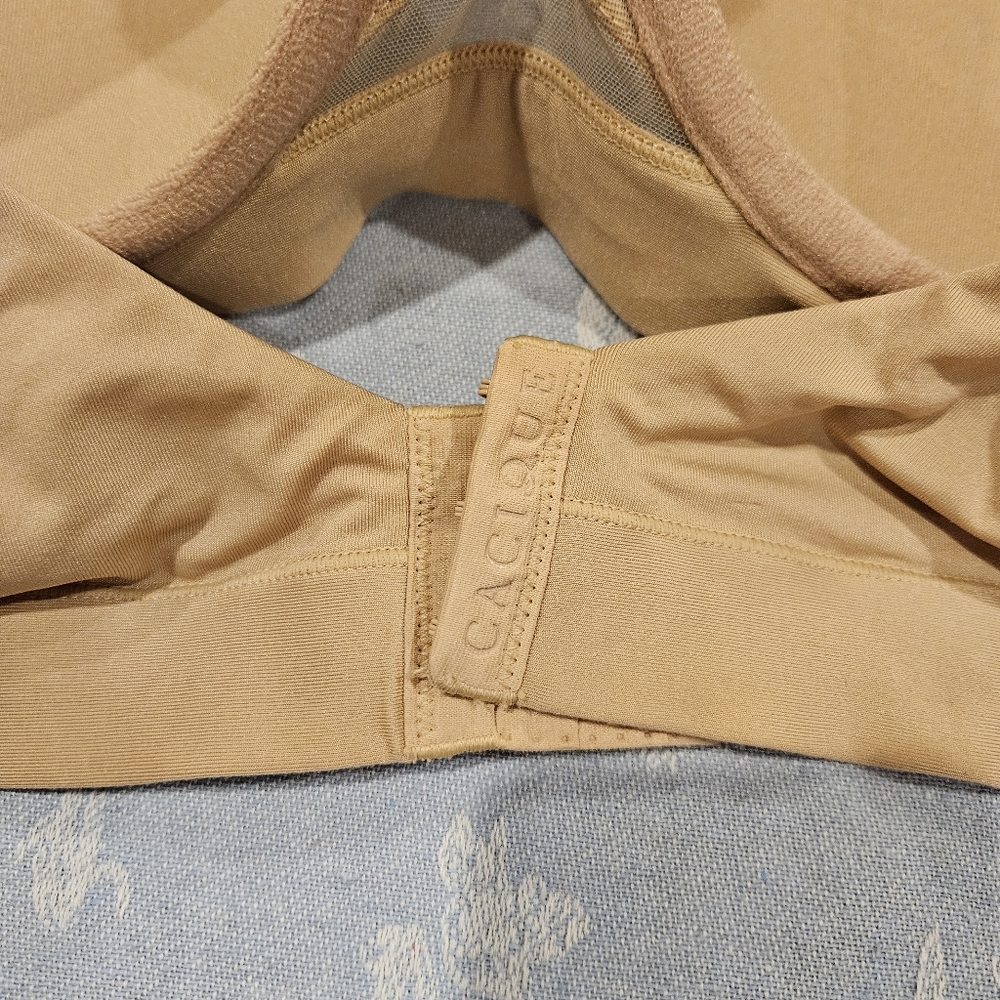 Cacique Lane Bryant 44B Lightly Lined Balconette Bra Nude Beige Plus Size Basic - Picture 4 of 5